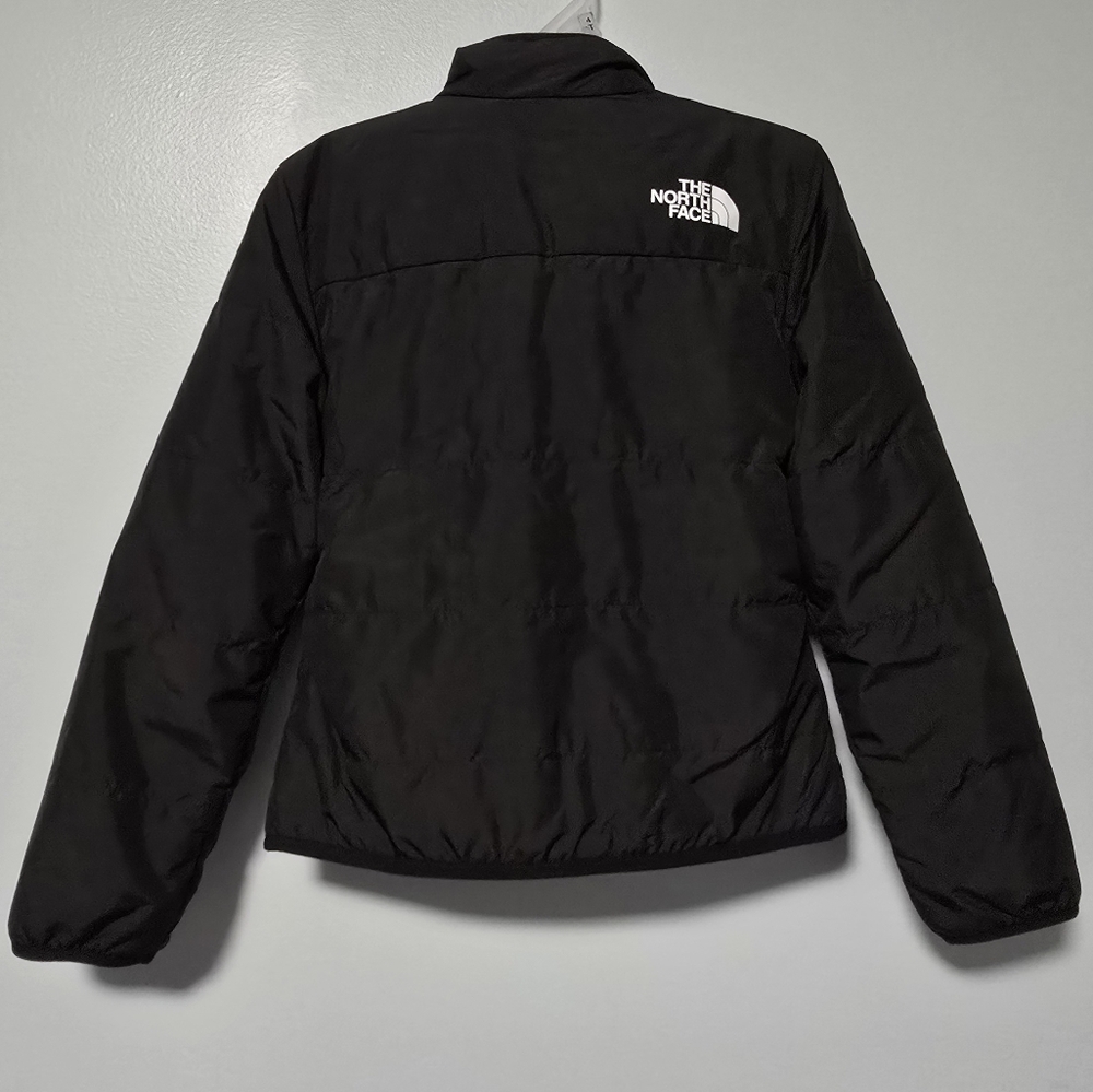 NWT The North Face Girls Size XS (6) Reversible Faux Fur Mossbud Jacket, Black - Picture 6 of 12